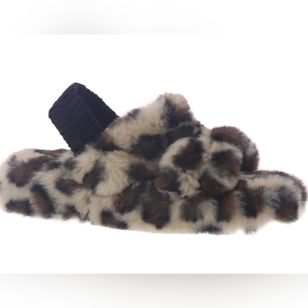 Array Shayla Faux Fur Slingback Slingback Slippers Size 9 NIB